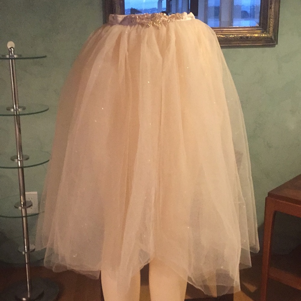 Vintage Unique Tule skirt with 💧raindrops